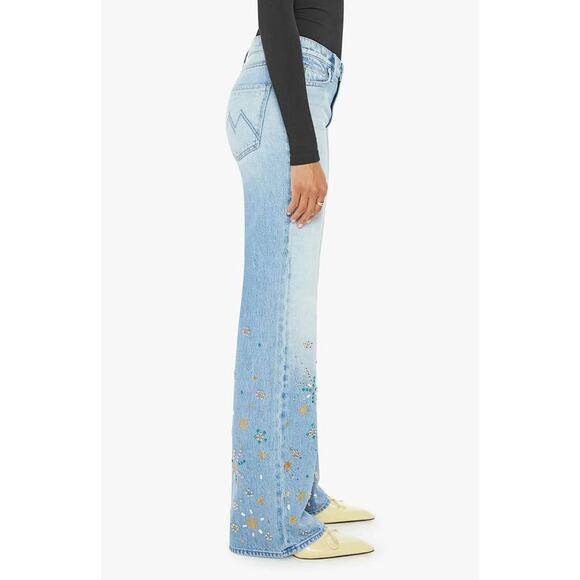 Mother The Bookie Embellished Ankle Jean in Righteous Gemstone 24 - Picture 2 of 7